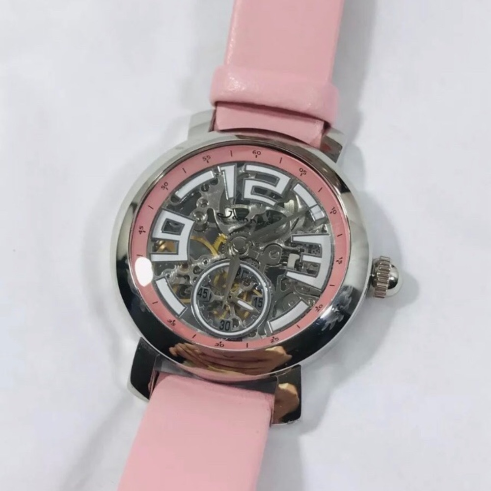 Jeanneret Womens Automatic Wristwatch Pink